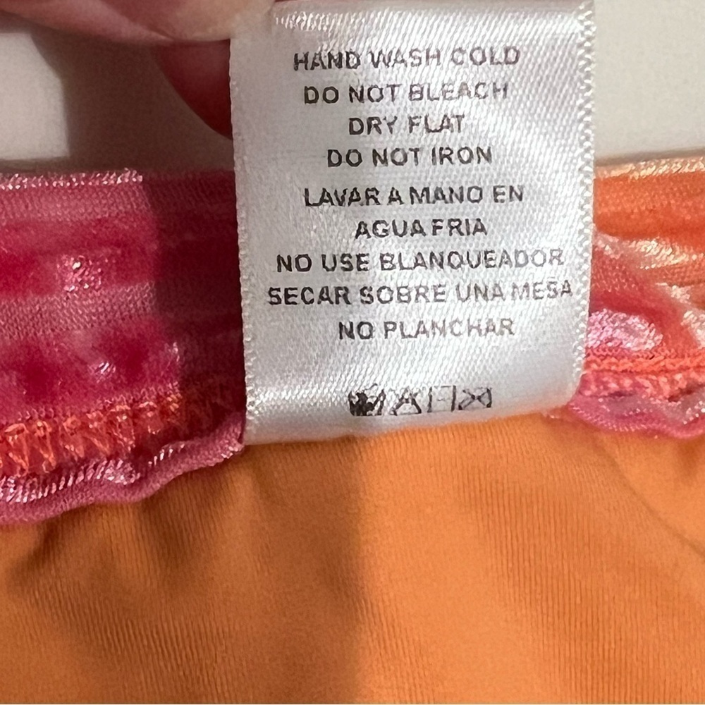 Dippin' Daisy's tie dye ribbed velour 2 piece swim suit, sz L Top/Bottom sz M - Picture 9 of 11